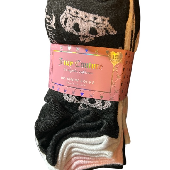 Juicy Couture Other - Juicy Couture Black and White No Show Socks